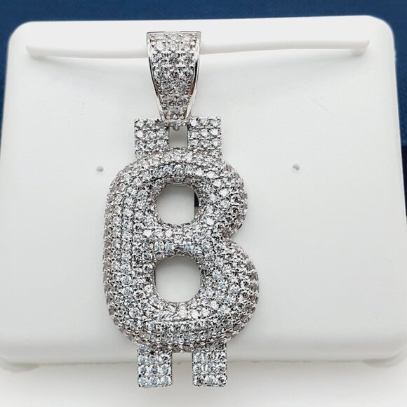 "14K Gold Plated Cubic Zircon Pendant, INUS1BR100 - Picture 1 of 9